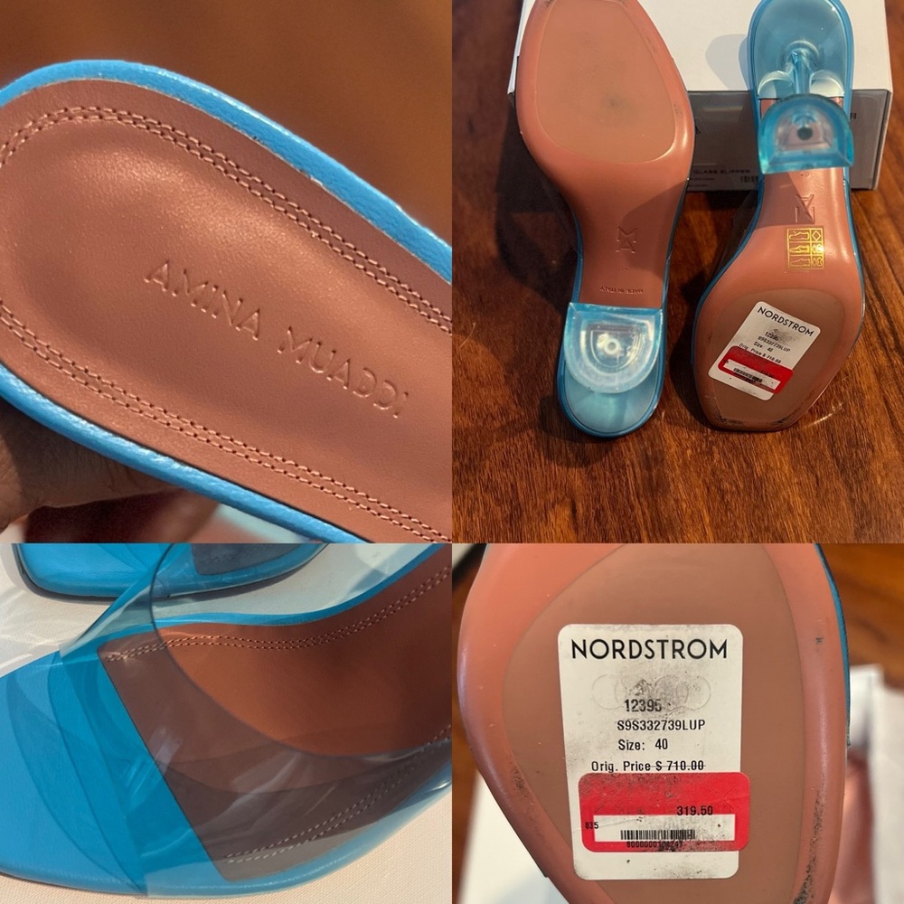 Amina Muaddi Lupita Glass Slipper NWT - Picture 6 of 6